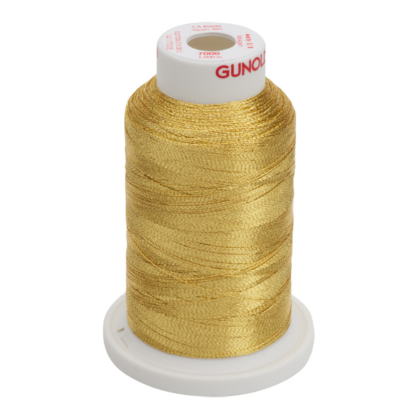 Gunold Embroidery Thread - METY 5/2 - 1000m - 7008 - Lt. Antique Gold
