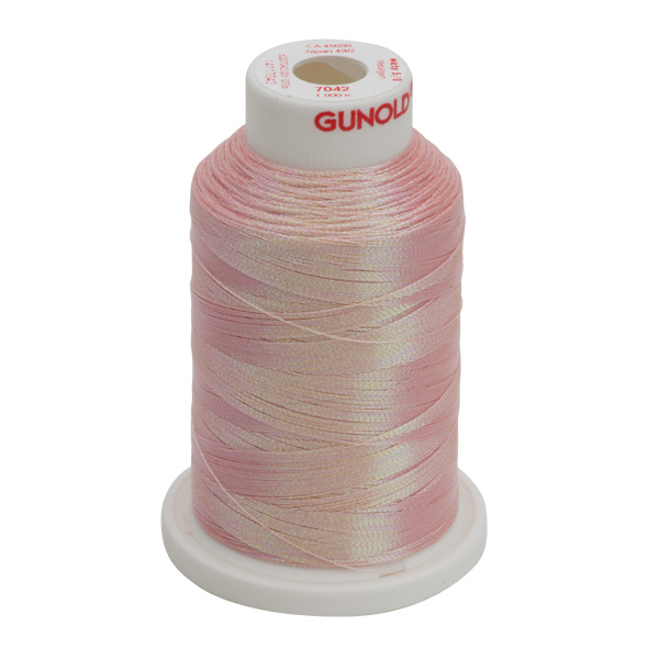 Gunold Embroidery Thread - METY 5/2 - 1000 - 7042 - Rainbow Prism Peach