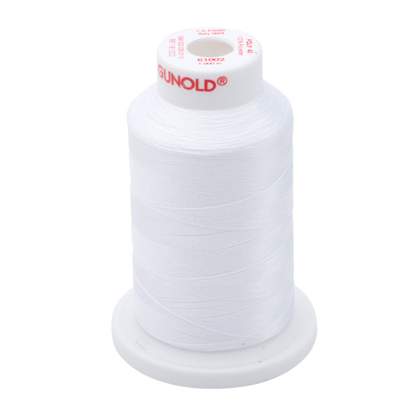 Gunold Embroidery Thread - POLY 40 - 1000M - 61002 - Soft White