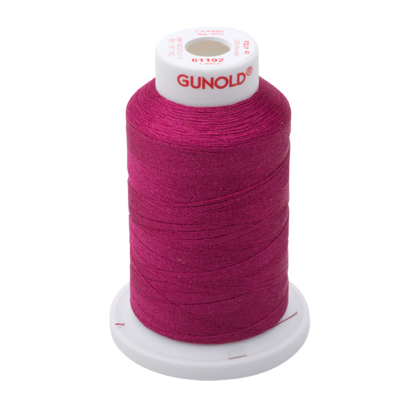 Gunold Embroidery Thread - POLY 40 - 1000m - 61192 - Fuchsia