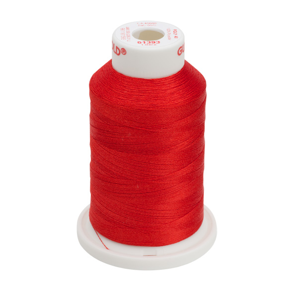 Gunold Embroidery Thread - POLY 40 - 1000m - 61393 - Red