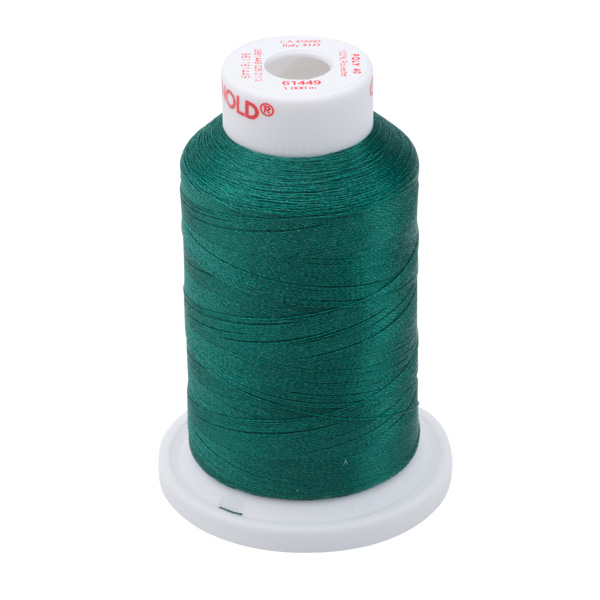 Gunold Embroidery Thread - POLY 40 - 1000m - 61449 - Dark Kelly Green
