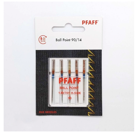 PFAFF Ball Point Needle 90/14 - 5pcs/pack 821302096