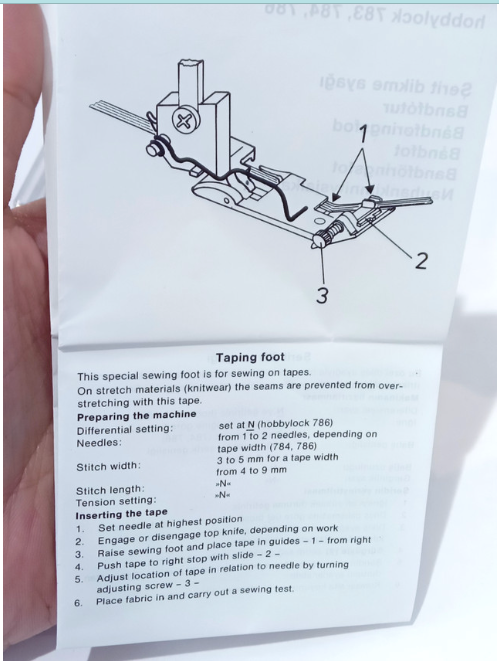 PFAFF Taping Foot 2992499382