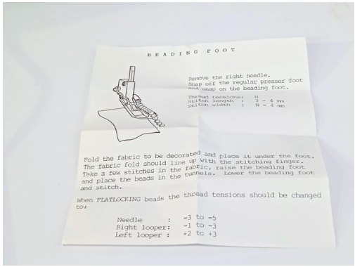 PFAFF Beading Foot 2992499379/100