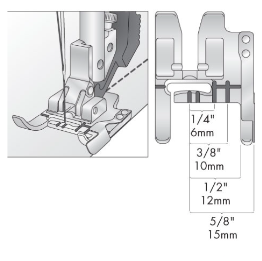 PFAFF Seam Guide Foot for IDT™ System 820772096
