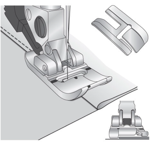 PFAFF Bi-level Topstitch Foot for IDT™ System 820676096
