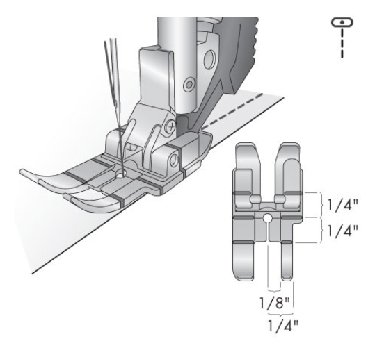 1/4 inch Quilting Foot for IDT™ System