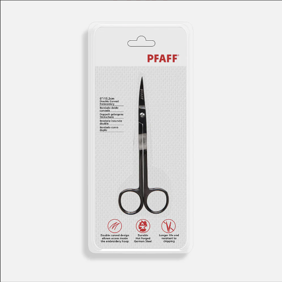 PFAFF® 6in/15.2cm Double Curved Embroidery Scissor 821291996