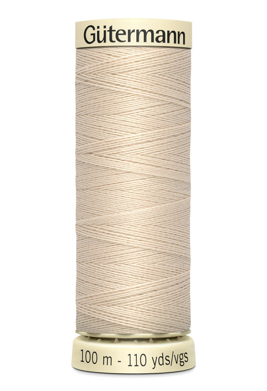 Gütermann Creativ Sew-all Thread 100m Colour Number: 169 - Natural Or Cream