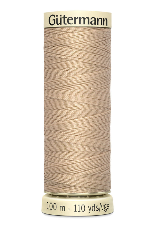 Gütermann Creativ Sew-all Thread 100m Colour Number: 186 - Beige Tan