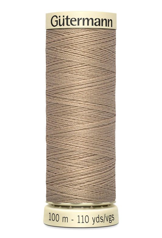 Gütermann Creativ Sew-all Thread 100m Colour Number: 215 - Light Mocha Beige