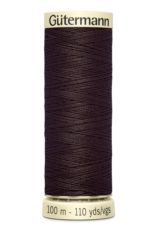 Gütermann Creativ Sew-all Thread 100m Colour Number: 23 - Dark Chocolate Brown