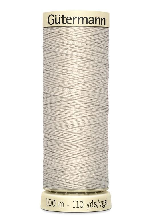 Gütermann Creativ Sew-all Thread 100m Colour Number: 299 - Light Beige Grey