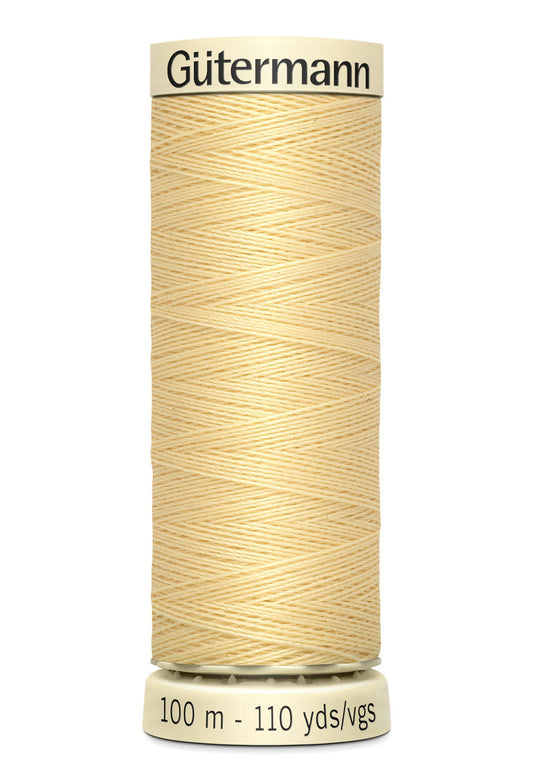 Gütermann Creativ Sew-all Thread 100m Colour Number: 325 - Creamy Yellow