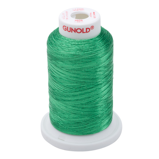 Gunold Embroidery Thread - METY 5/2 - 1000m - 7018 - Christmas Green
