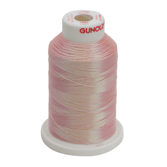 Gunold Embroidery Thread - METY 5/2 - 1000 - 7042 - Rainbow Prism Peach