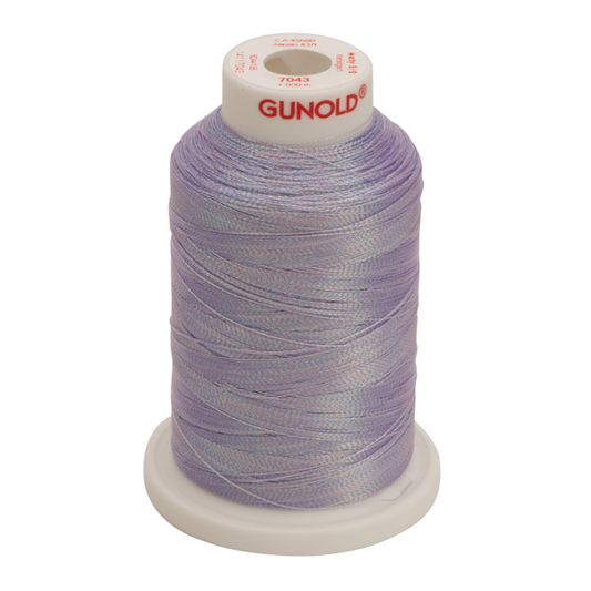 Gunold Embroidery Thread - METY 5/2 - 1000m - 7043 - Rainbow Prism Purple