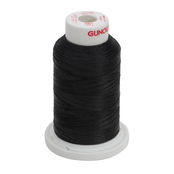 Gunold Embroidery Thread - METY 5/2 - 1000 - 7051 - Black
