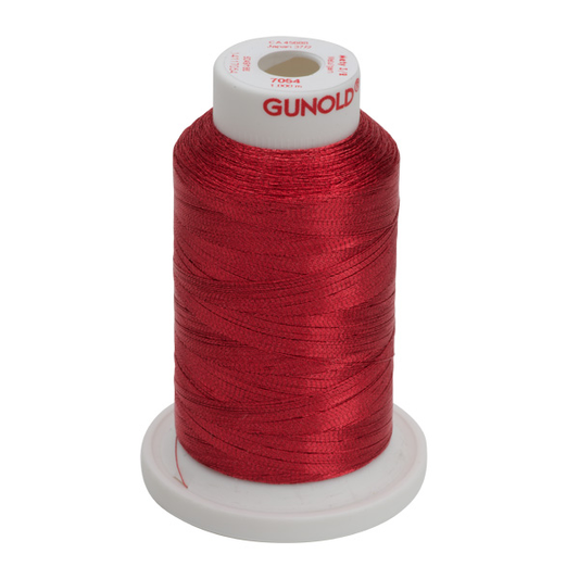 Gunold Embroidery Thread - METY 5/2 - 1000 - 7054 - Red