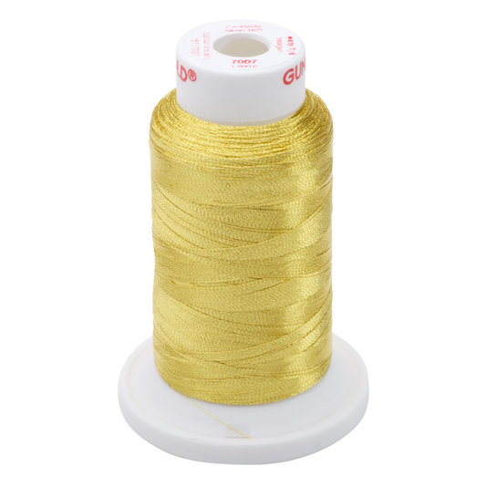 Gunold Embroidery Threads - METY 5/2 - 1000m - 7007 - Gold