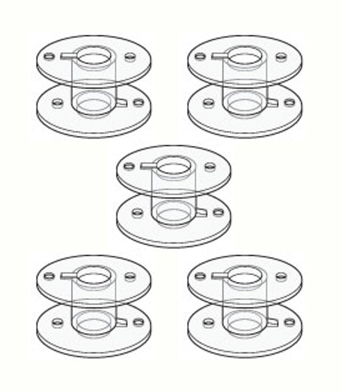 Clear Plastic Bobbins 820362096