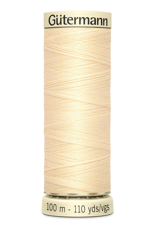 Gütermann Creativ Sew-all Thread 100m Colour Number: 610 - Bleached Almond Cream