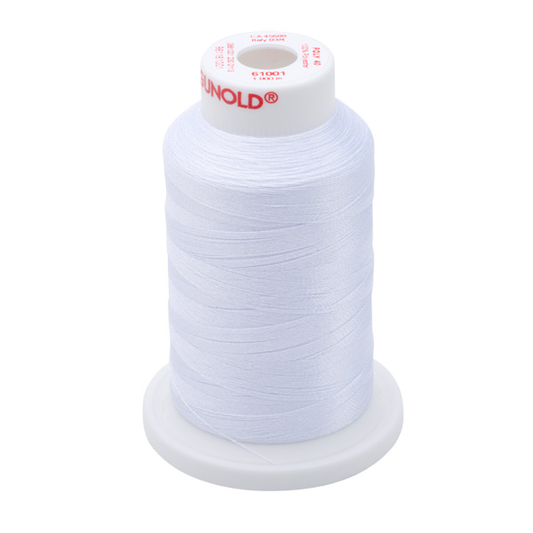 Gunold Embroidery Thread - POLY 40 - 1000m - 61001 - Bright White