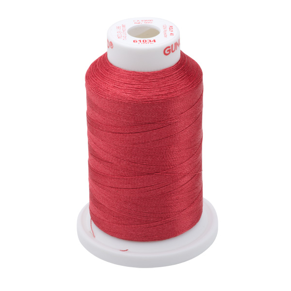 Gunold Embroidery Thread - POLY 40 - 1000m - 61034 - Burgundy