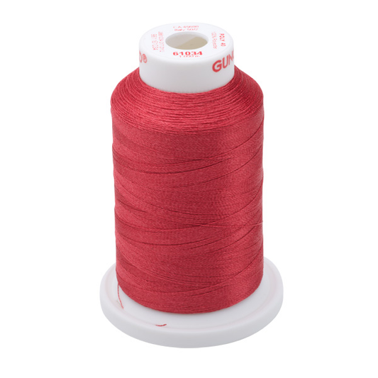 Gunold Embroidery Thread - POLY 40 - 1000m - 61034 - Burgundy