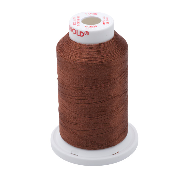 Gunold Embroidery Thread - POLY 40 - 1000m - 61058 - Tawny Brown