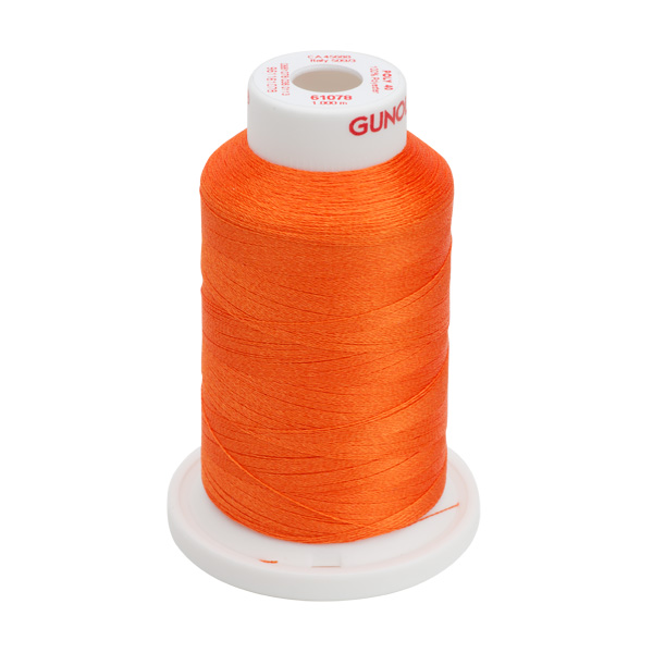 Gunold Embroidery Thread - POLY 40 - 1000m - 61078 - Tangerine