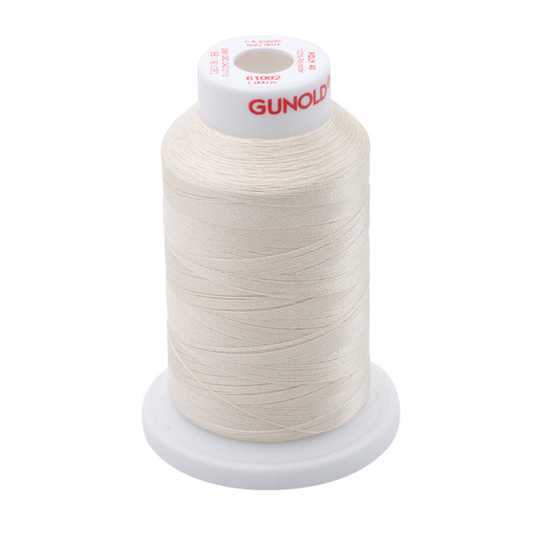 Gunold Embroidery Thread - POLY 40 - 1000m - 61082 - Ecru