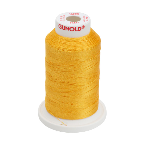 Gunold Embroidery Thread - POLY 40 - 1000m - 61137 - Yellow Orange