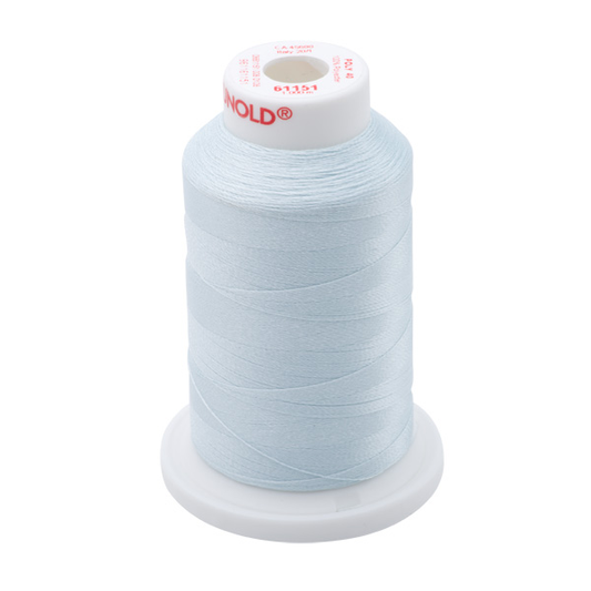 Gunold Embroidery Thread - POLY 40 - 1000m - 61151 - Powder Blue Tint