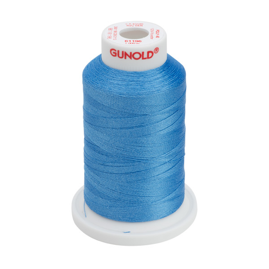 Gunold Embroidery Thread - POLY 40 - 1000m - 61196 - Blue