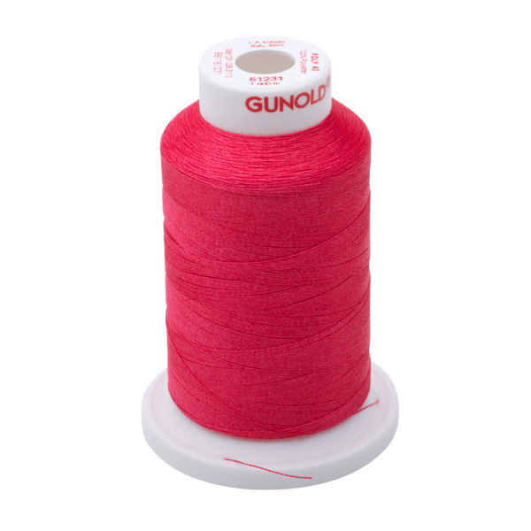 Gunold Embroidery Thread - POLY 40 - 1000M - 61231 - Med. Rose