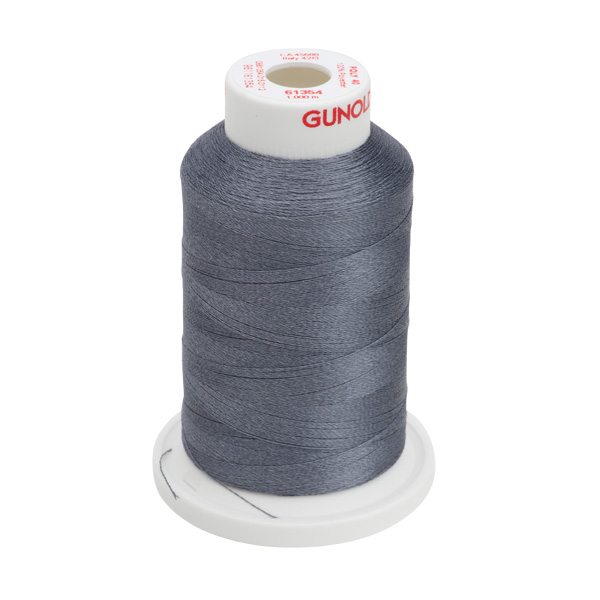 Gunold Embroidery Thread - POLY 40 - 1000m - 61354 - Dark Cool Gray