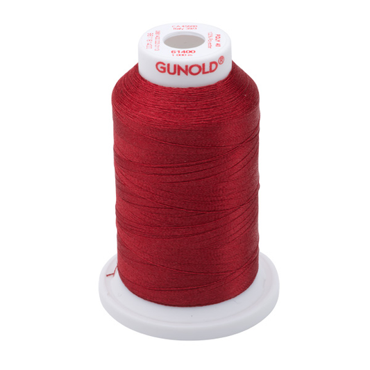 Gunold Embroidery Thread - POLY 40 - 1000m - 61400 - Carmine Red