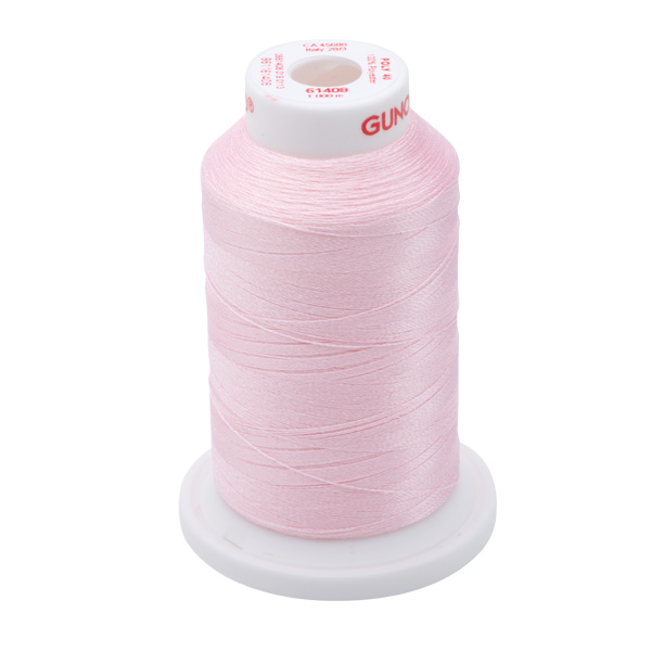 Gunold Embroidery Thread - POLY 40 - 1000m - 61408 - Pastel Pink Lt