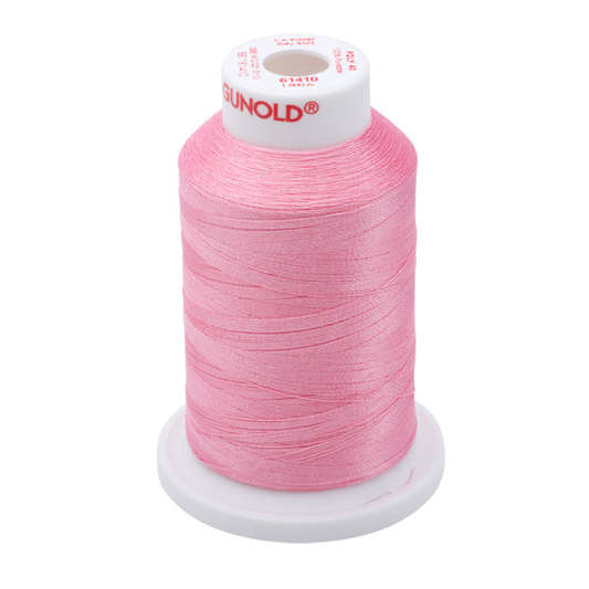 Gunold Embroidery Thread - POLY 40 - 1000m - 61410 - Med. Pink