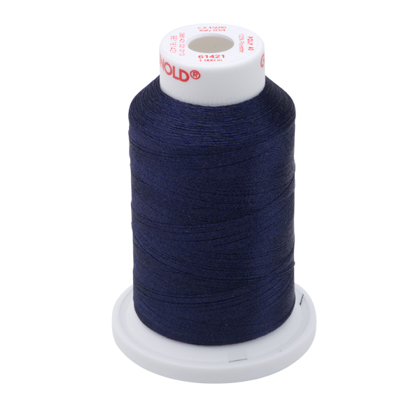 Gunold Embroidery Thread - POLY 40 - 1000m - 61421 - Navy Blue