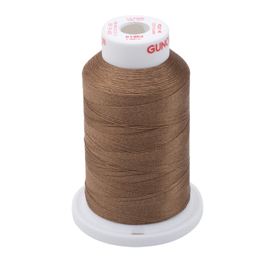 Gunold Embroidery Thread - POLY 40 - 1000m - 61463 - Beaver Brown