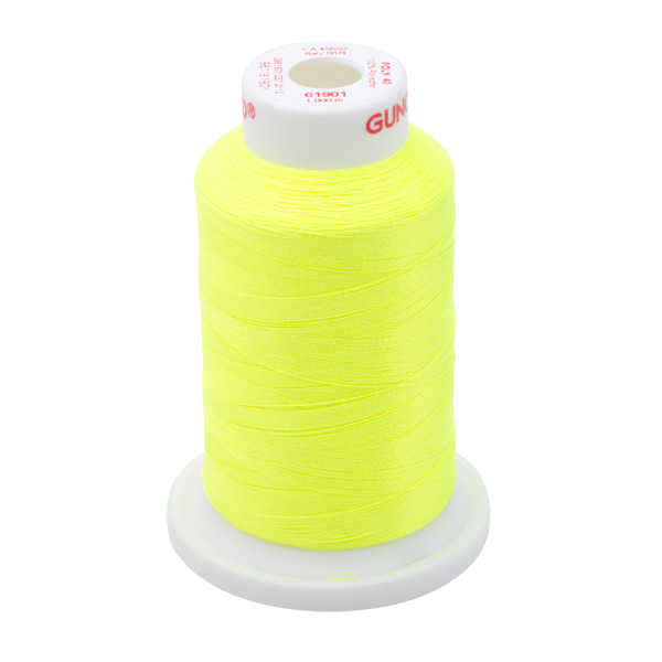 Gunold Embroidery Thread - POLY 40 - 1000m - 61901 - Light Lime Neon