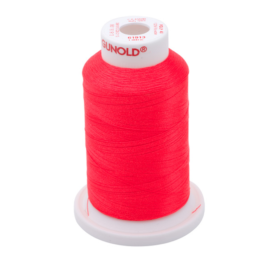Gunold Embroidery Thread - POLY 40 - 1000m - 61913 - Hot Pink Neon