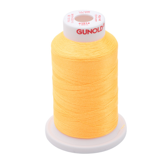 Gunold Embroidery Thread - POLY 40 - 1000m - 61914 - Light Orange Neon