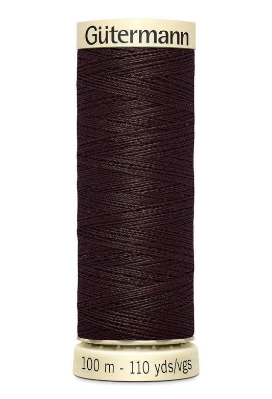 Gütermann Creativ Sew-all Thread 100m Colour Number: 696 - Black Brown
