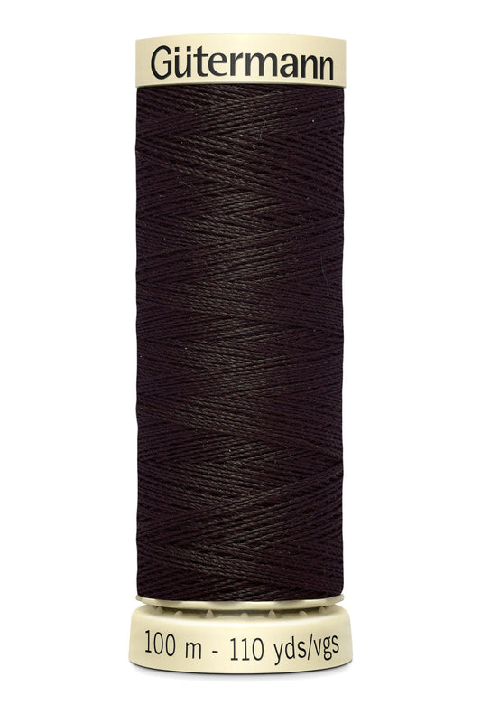 Gütermann Creativ Sew-all Thread 100m Colour Number: 697 - Very Dark Brown