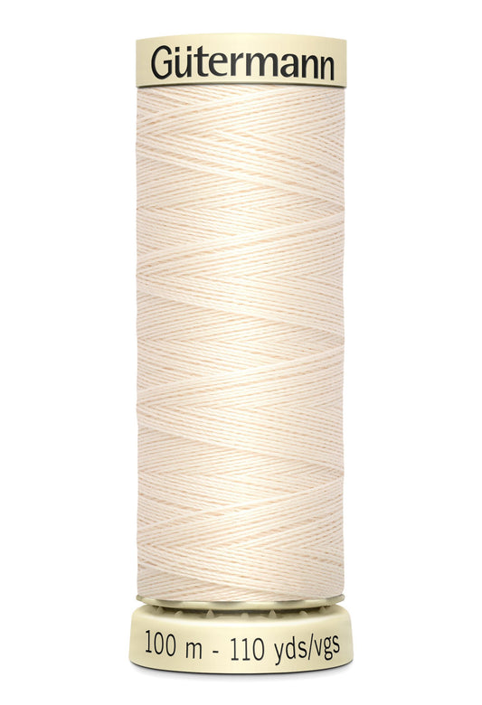 Gütermann Creativ Sew-all Thread 100m Colour Number: 802 - Ecru