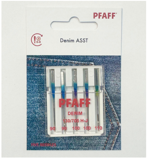 PFAFF Denim Assorted Sewing Machine Needles -&nbsp;130/705 H-J&nbsp;